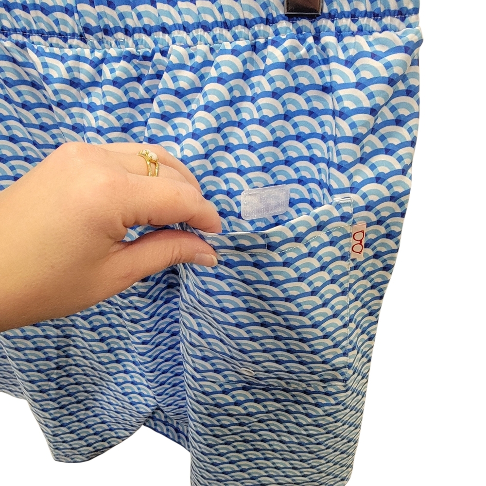 Mosmann Australia Swim Shorts Blue Summer Beach Fitted Lined Quick-Dry Men’s XL - Picture 8 of 17